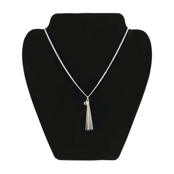 NWT Fashion Women's 925 Sterling Silver Chain Tassel Design Pendant - Picture 2 of 3